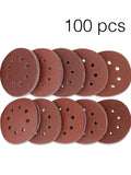 125mm Sanding Discs 100pcs kit for Wood, 10Pcs Each 40 60 80 100 120 180 240 320 400 800 Grits - LESNIC ABRASIVE LIMITED
